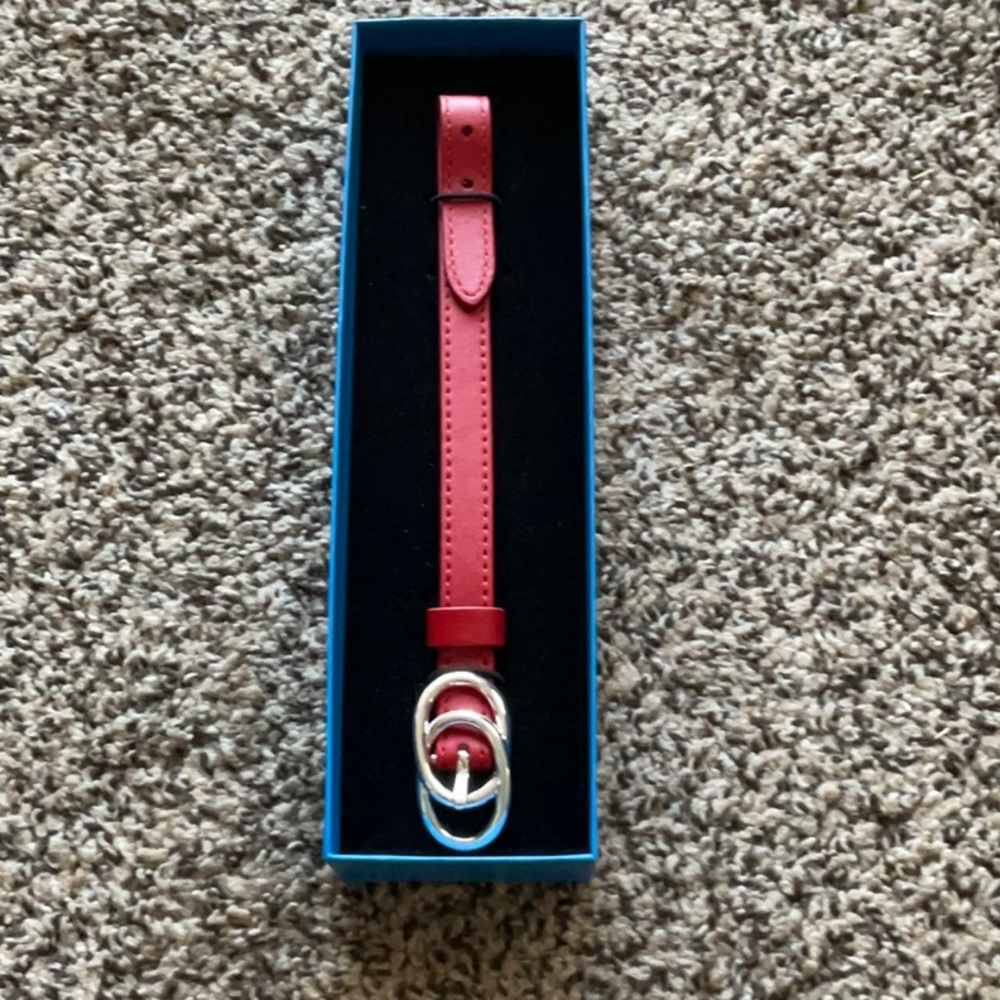 NWOT - Red Buckle Wristband. - Picture 2 of 4